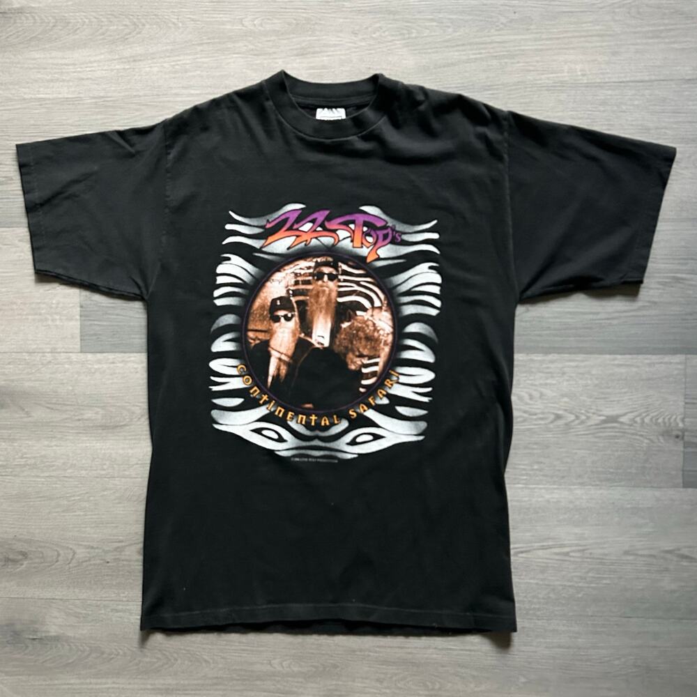 Vintage 1996 ZZ Top Continental Safari Tour T-Shirt- Sz L